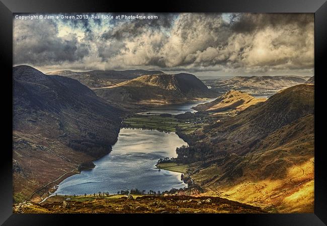 The View From Fleetwith Pike Framed Print by Jamie Green