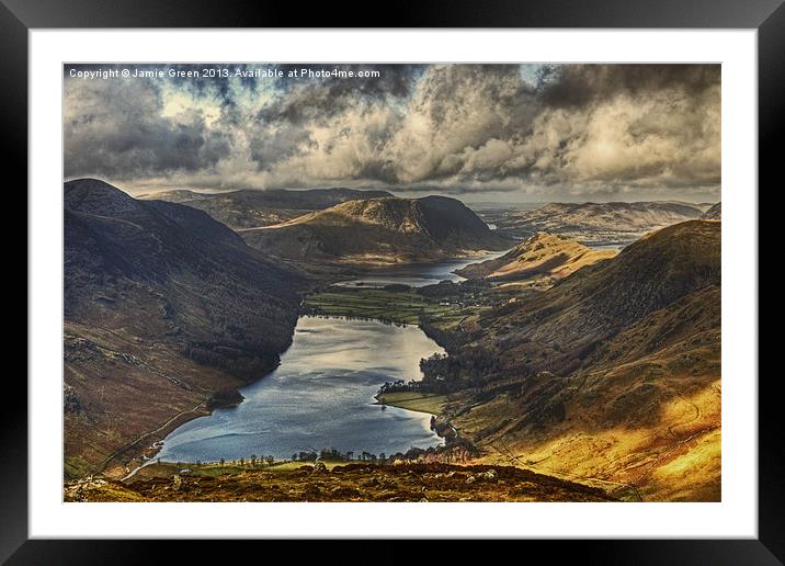 The View From Fleetwith Pike Framed Mounted Print by Jamie Green