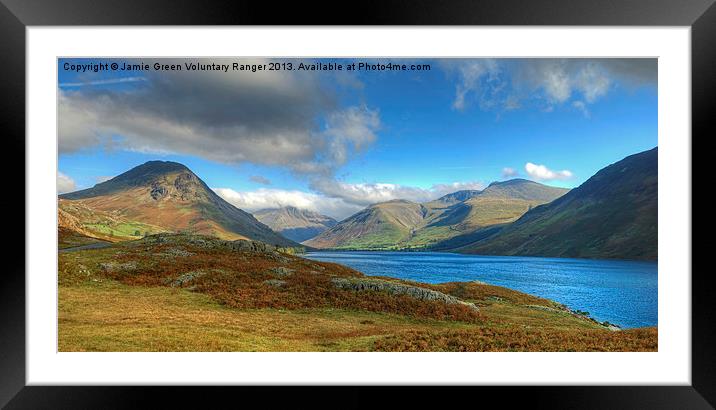 Wastwater Panorama Framed Mounted Print by Jamie Green