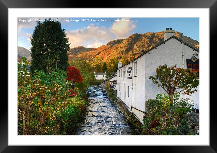 Church Beck Coniston Framed Mounted Print by Jamie Green