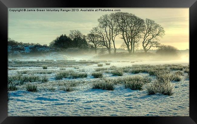 The Frozen Meadow Framed Print by Jamie Green