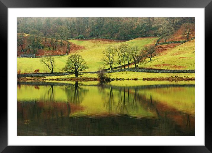 Rydal Water Framed Mounted Print by Jamie Green