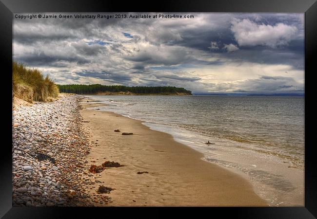 The Moray Firth At Findhorn Framed Print by Jamie Green
