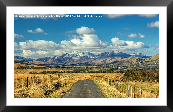 Northern Fells ,The Lake District Framed Mounted Print by Jamie Green