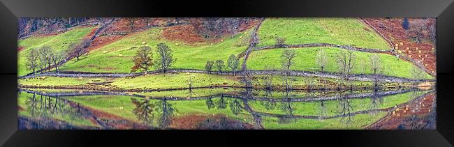 Rydal Water Abstract Framed Print by Jamie Green