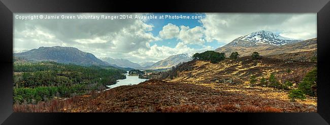 Glen Affric Panorama Framed Print by Jamie Green