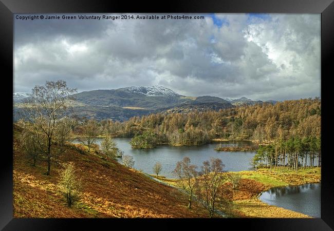 Tarn Hows,The Lake District Framed Print by Jamie Green
