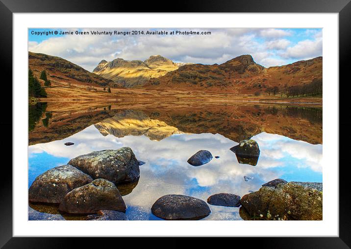 Blea Tarn, The Lake District Framed Mounted Print by Jamie Green