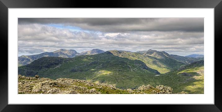 Views From Wetherlam Framed Mounted Print by Jamie Green