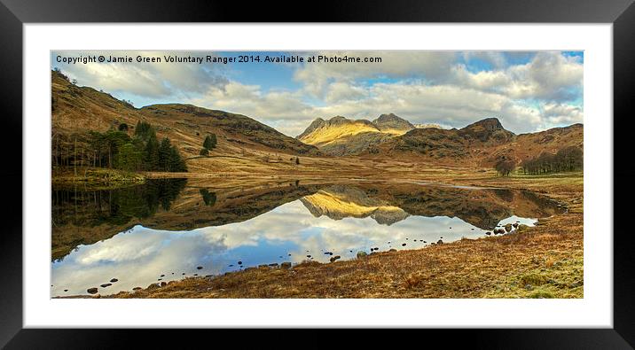  The Pikes Reflected Framed Mounted Print by Jamie Green