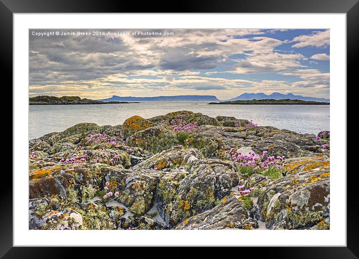  Eigg And Rum Framed Mounted Print by Jamie Green