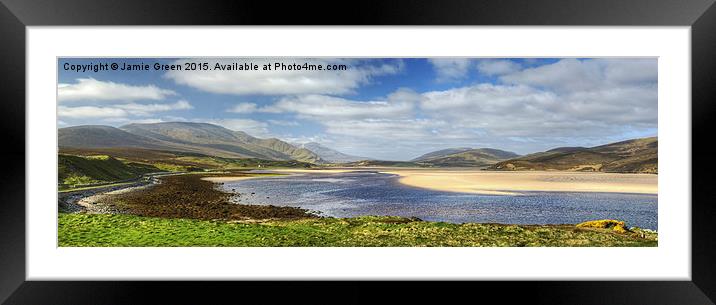  Kyle Of Durness Framed Mounted Print by Jamie Green