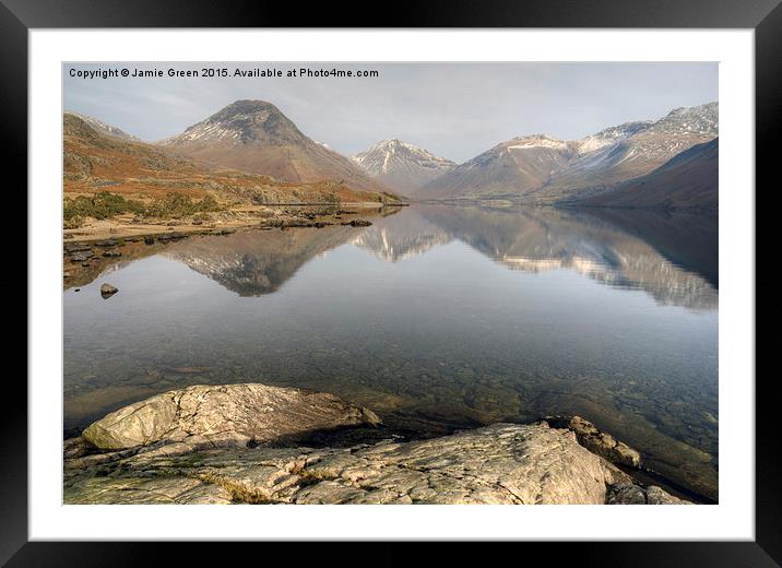  Wastwater,The Lake District Framed Mounted Print by Jamie Green