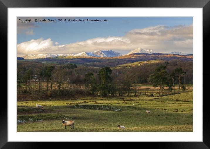 The Rusland Valley Framed Mounted Print by Jamie Green