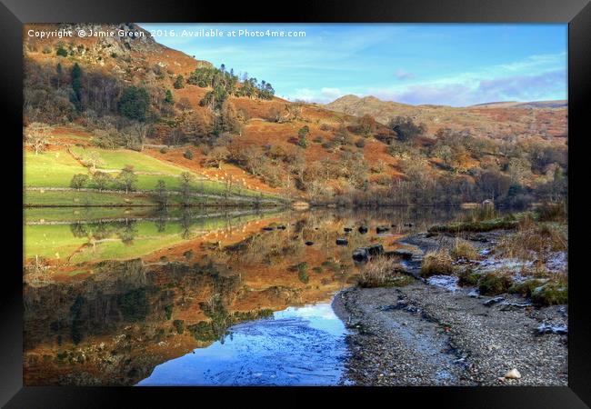 Autumn at Rydal Framed Print by Jamie Green