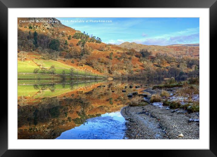 Autumn at Rydal Framed Mounted Print by Jamie Green