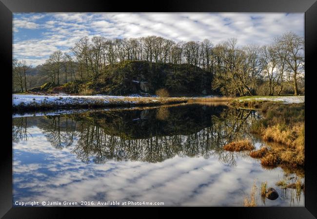 Brathay Reflections Framed Print by Jamie Green