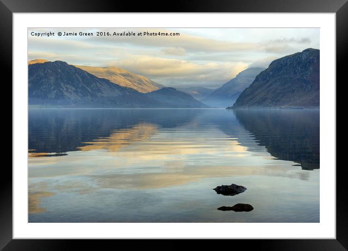 Ennerdale Water Framed Mounted Print by Jamie Green