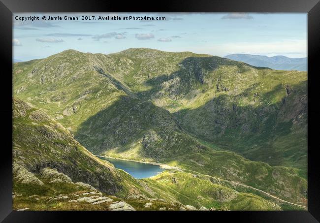 The Old Man Of Coniston Framed Print by Jamie Green