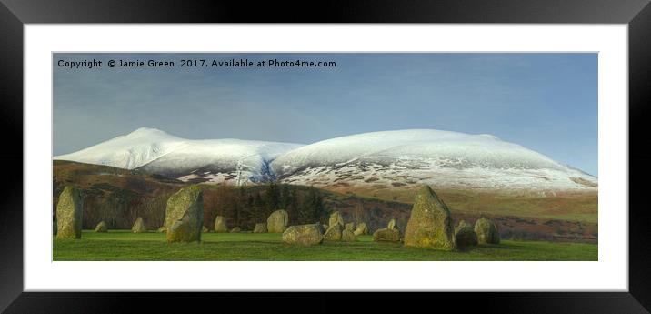 Skiddaw From Castlerigg Framed Mounted Print by Jamie Green
