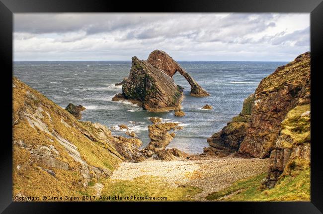 Bow Fiddle Rock Framed Print by Jamie Green