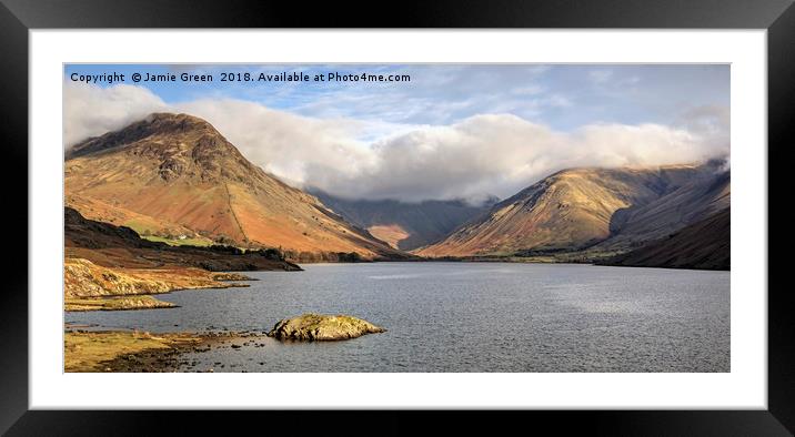 A Wastwater Panorama Framed Mounted Print by Jamie Green