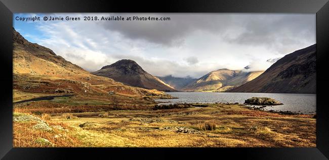 Wastwater and the Wasdale Fells Framed Print by Jamie Green