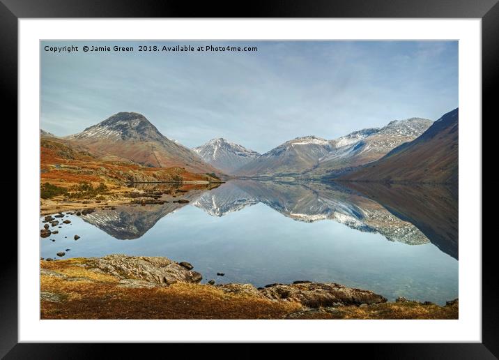 The Wasdale Fells Framed Mounted Print by Jamie Green