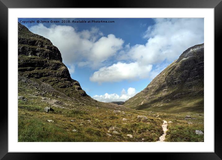 Coire Dubh Mor Framed Mounted Print by Jamie Green