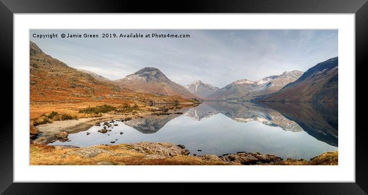 Wastwater in Winter Framed Mounted Print by Jamie Green