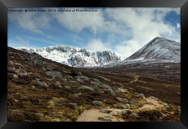 Coire an t-Sneachda Framed Print by Jamie Green