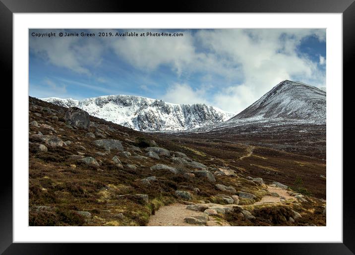 Coire an t-Sneachda Framed Mounted Print by Jamie Green