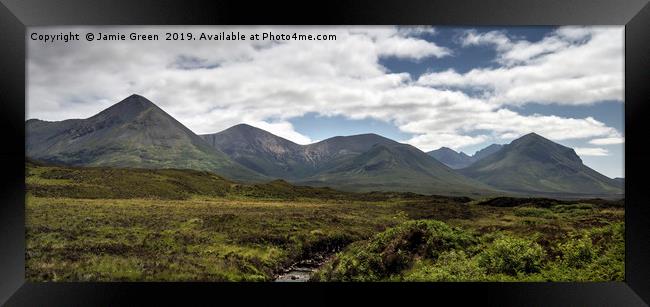 The Red Cuillin of Skye Framed Print by Jamie Green