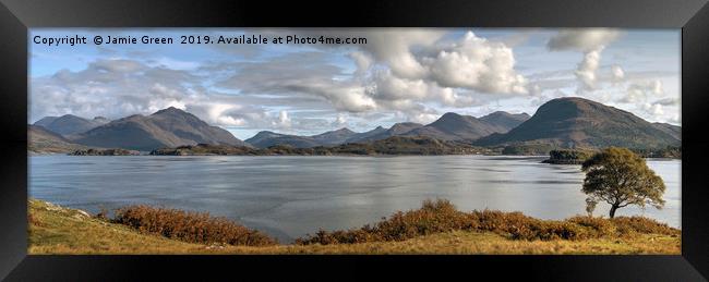 Loch Shieldaig and The Torridon Mountains Framed Print by Jamie Green