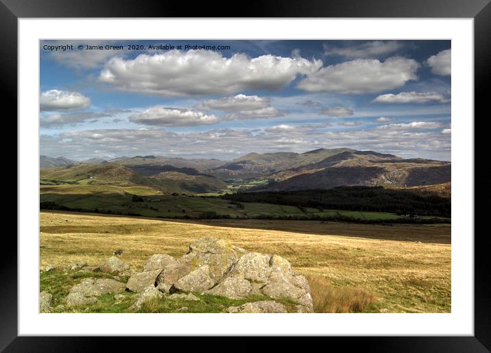 The Duddon Valley Framed Mounted Print by Jamie Green
