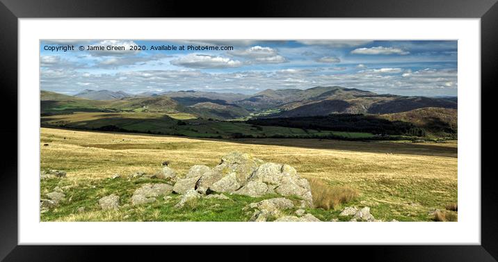 A Duddon Panorama Framed Mounted Print by Jamie Green