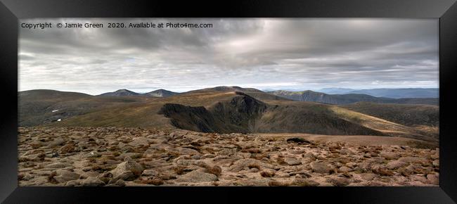 High Tops of the Cairngorms Framed Print by Jamie Green