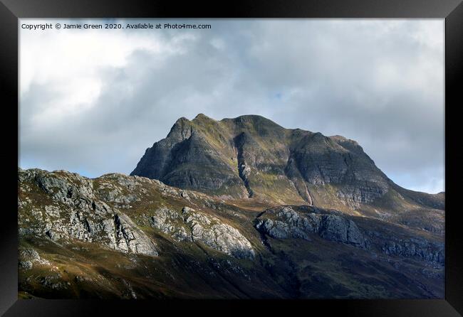 Slioch  Framed Print by Jamie Green