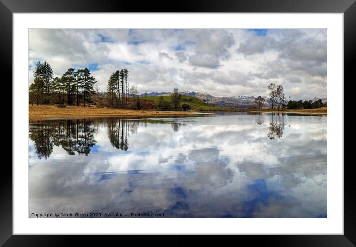 Wise Een Tarn, Cumbria Framed Mounted Print by Jamie Green