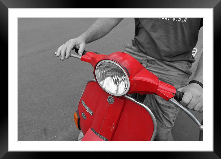 That Old Vespa Framed Mounted Print by Danny Thomas