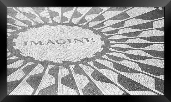 Imagine - John Lennon Memorial Framed Print by Danny Thomas