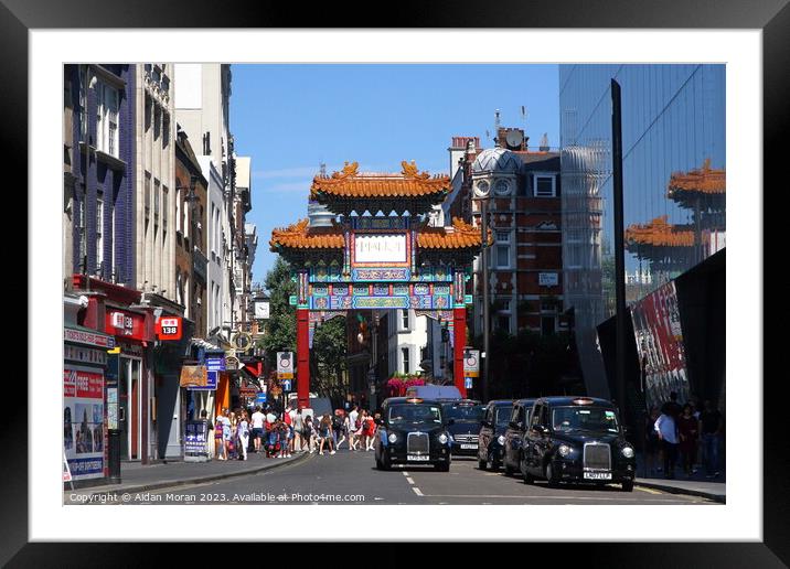 Chinatown - London Framed Mounted Print by Aidan Moran
