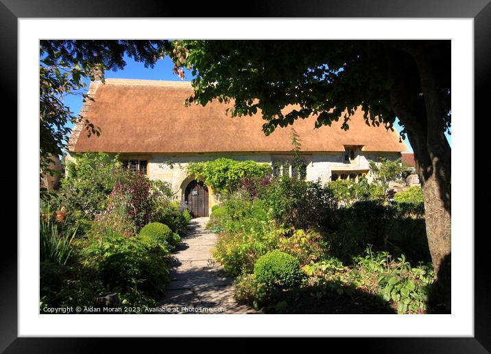 Little Thatched Cottage  Framed Mounted Print by Aidan Moran
