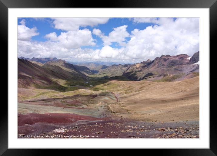 Painted Valley, Peru  Framed Mounted Print by Aidan Moran