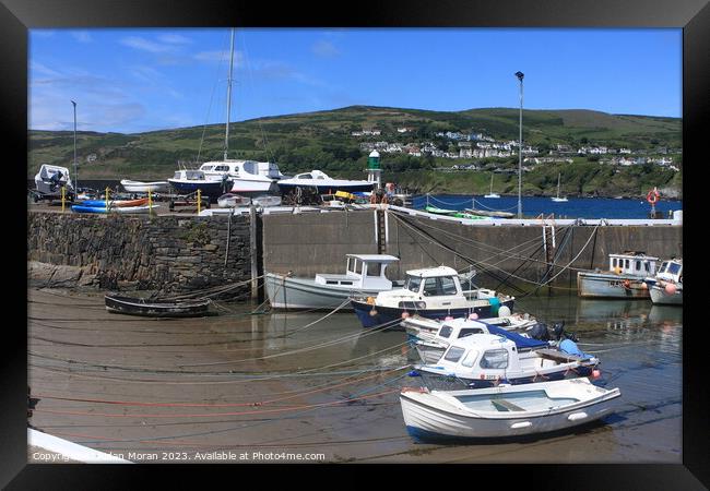 Port Erin Harbour on the Isle of Man  Framed Print by Aidan Moran