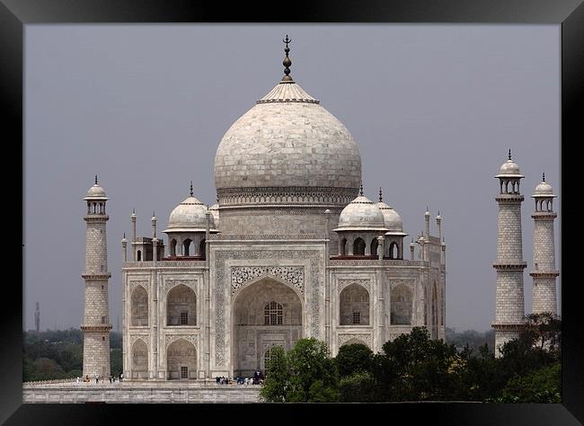 Taj Mahal - India 002 Framed Print by Aidan Moran