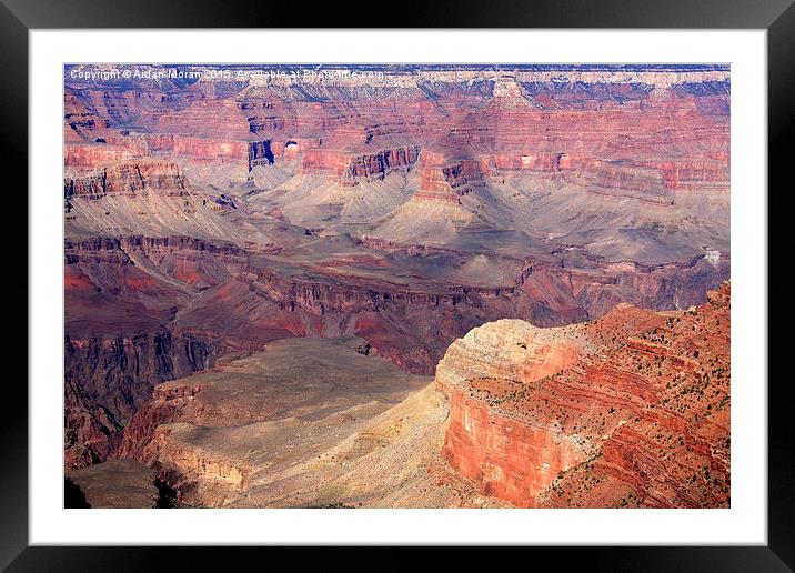 Natural Wonders Of The World Grand Canyon Arizona Framed Mounted Print by Aidan Moran