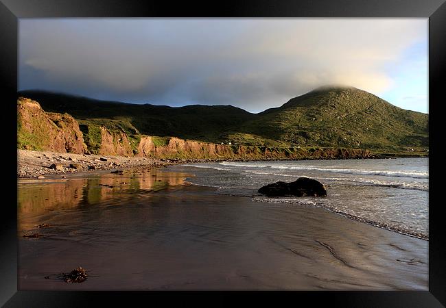  Seaside Reflections County Kerry Ireland Framed Print by Aidan Moran