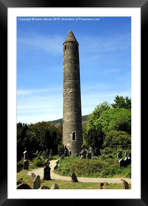  Round Tower  Framed Mounted Print by Aidan Moran