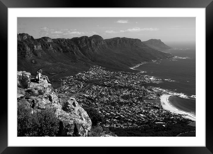  Camps Bay View Cape Town  Framed Mounted Print by Aidan Moran